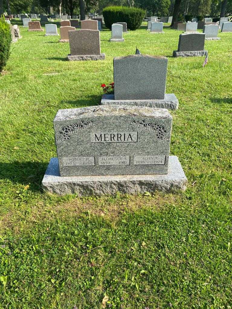 Alvin A. Merria's grave. Photo 2