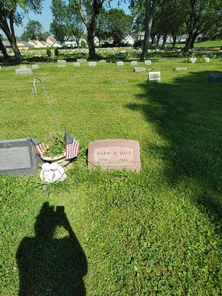 Marie M. Gronau Dair's grave. Photo 1