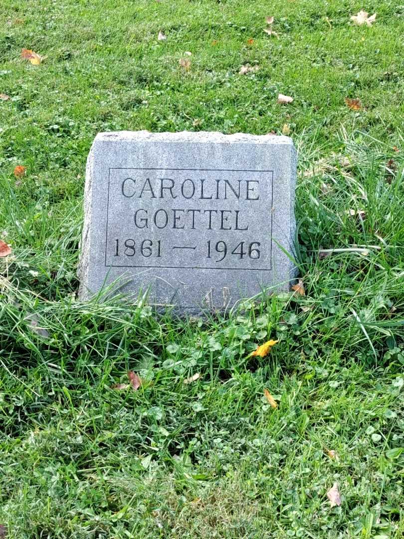 Caroline Galster Goettel's grave. Photo 2