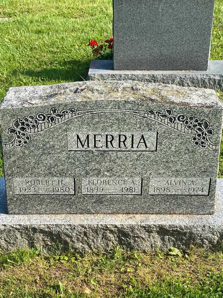 Florence A. Merria's grave. Photo 3