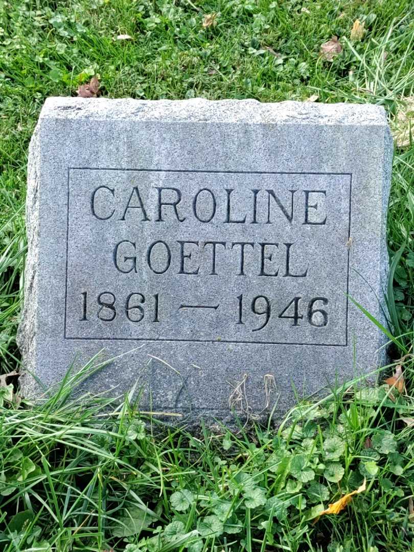 Caroline Galster Goettel's grave. Photo 3