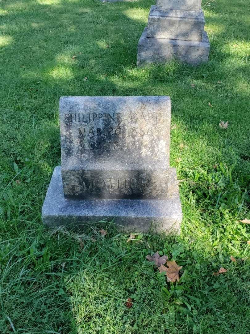 Philippine Gabel's grave. Photo 2