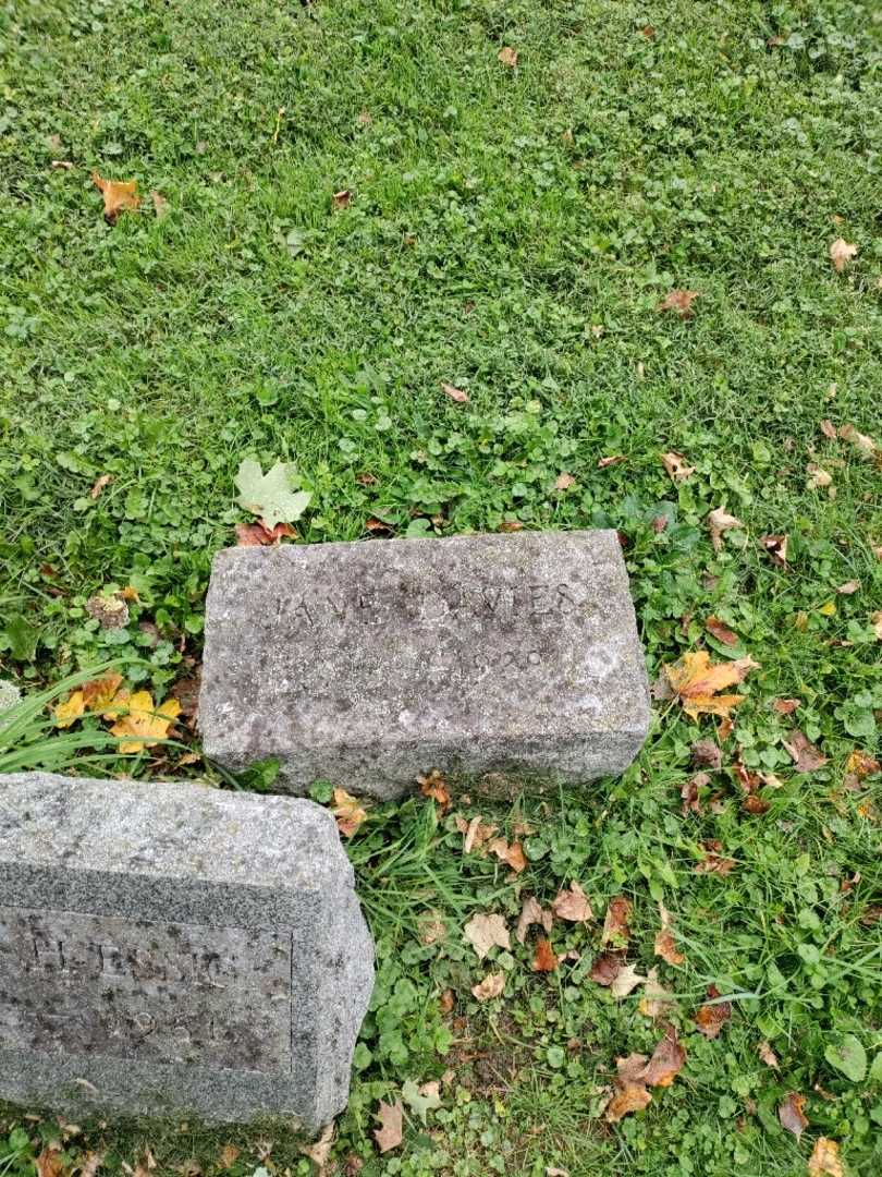 Jane Sarah Davies's grave. Photo 2