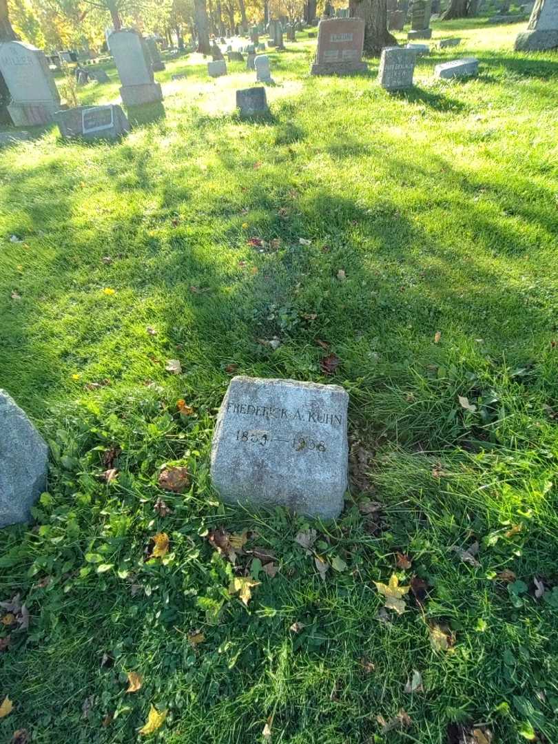 Frederick A. Kuhn's grave. Photo 1
