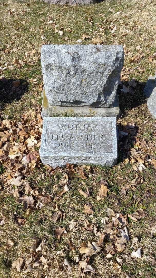 Elizabeth K. Borne's grave. Photo 3
