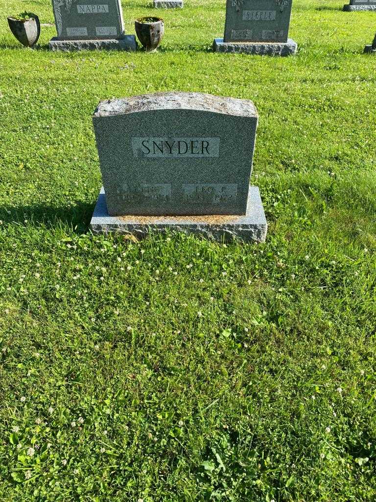 Leo J. Snyder's grave. Photo 2
