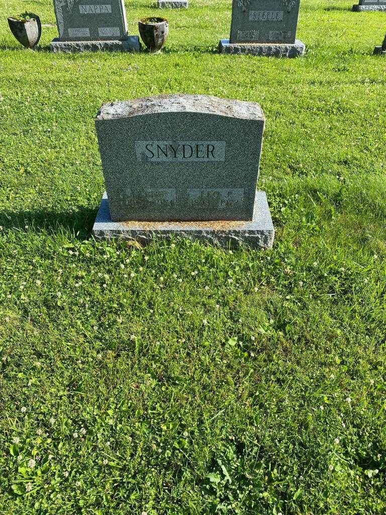 Lettie Snyder's grave. Photo 2