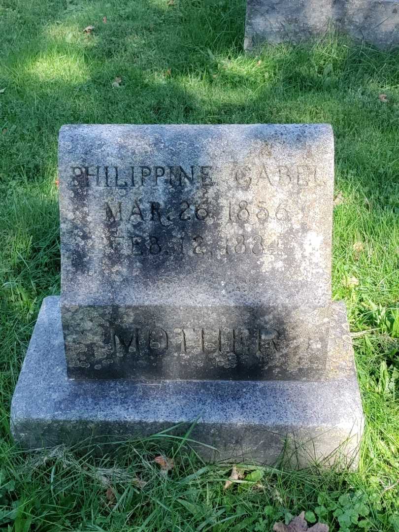 Philippine Gabel's grave. Photo 3