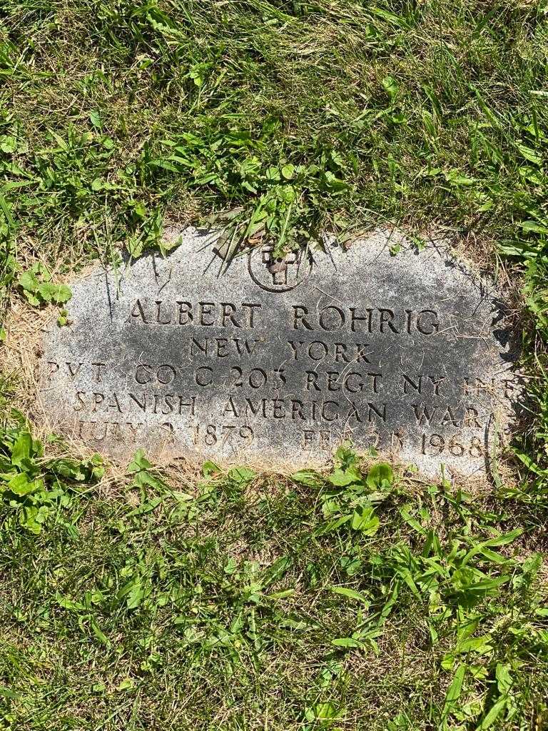 Albert Rohrig's grave. Photo 4