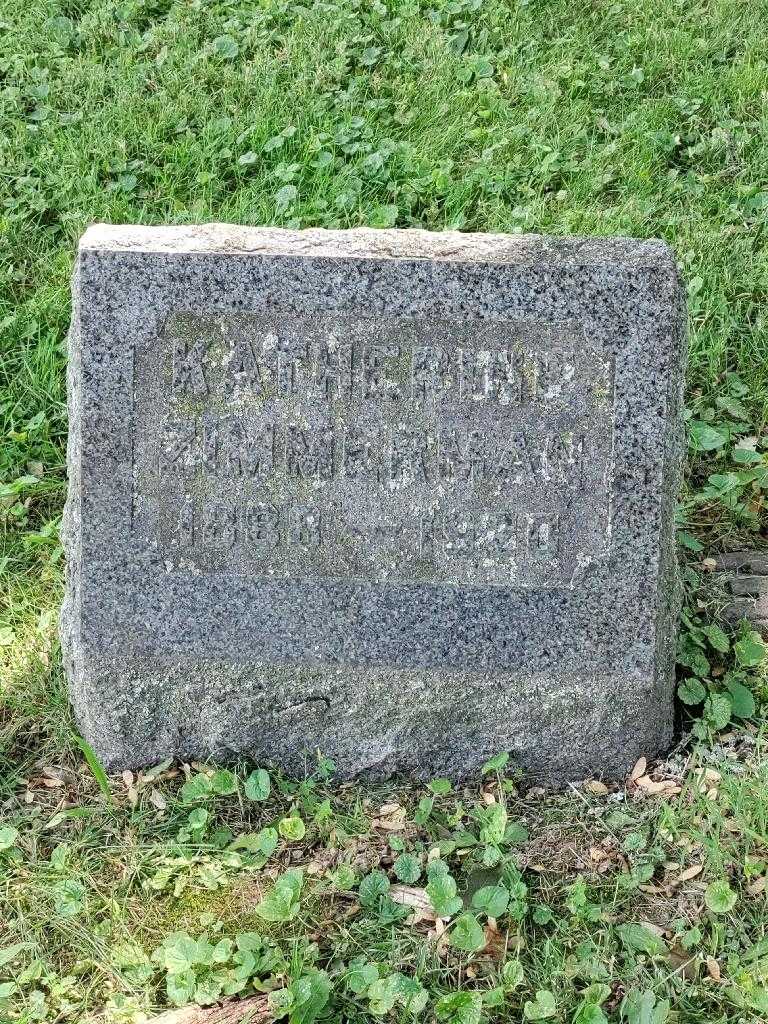 Katherine Zimmerman's grave. Photo 3