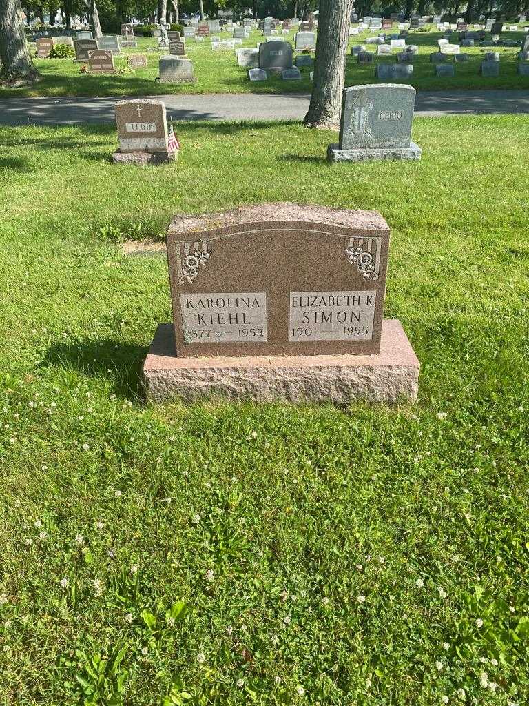 Elizabeth K. Simon's grave. Photo 2