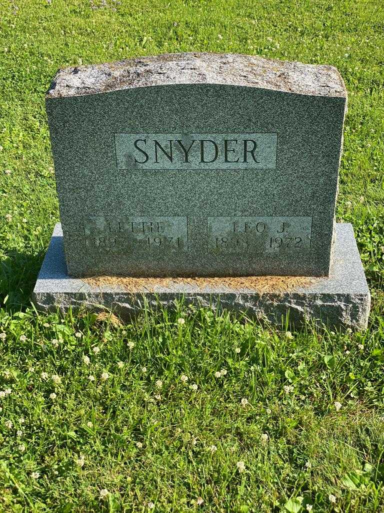 Leo J. Snyder's grave. Photo 3