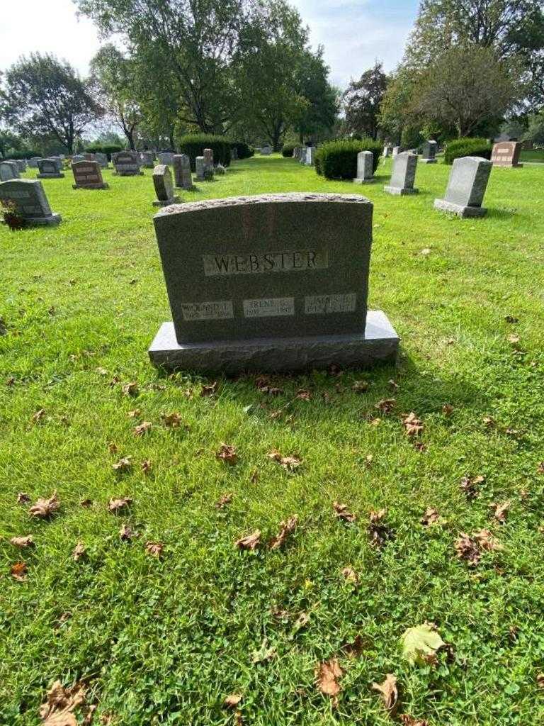 Roland J. Webster's grave. Photo 3