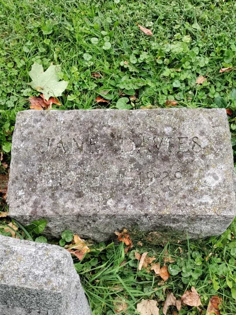 Jane Sarah Davies's grave. Photo 3