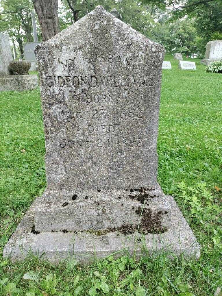 Gideon D. Williams's grave. Photo 2