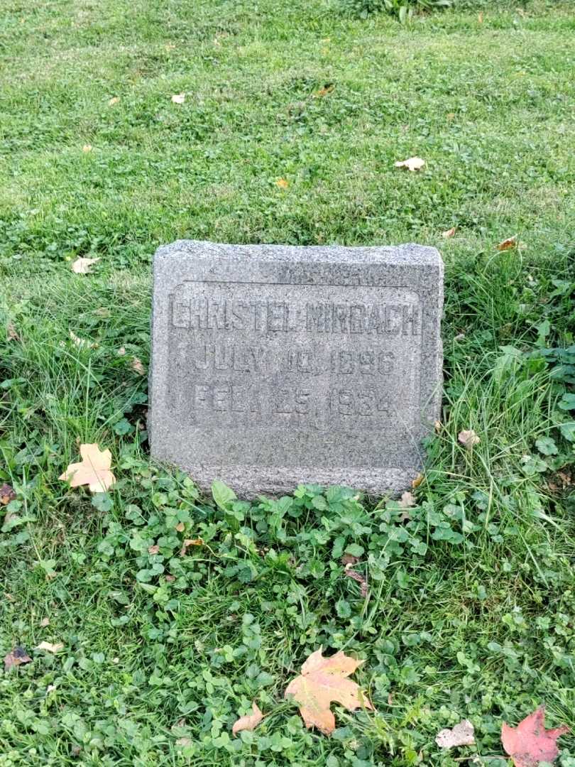 Christel Mirbach's grave. Photo 2