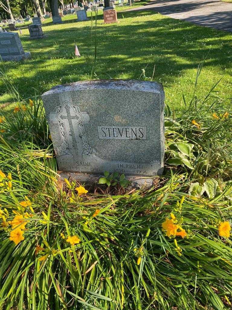 Sadie Stevens's grave. Photo 2