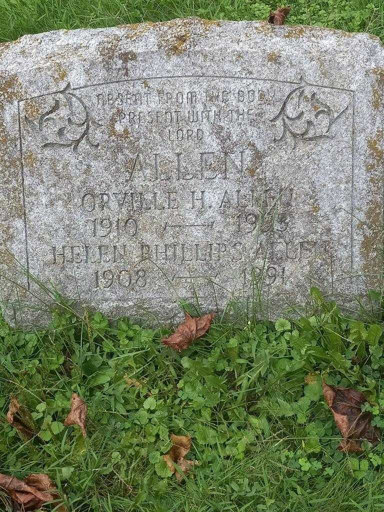 Helen Phillips Allen's grave. Photo 3