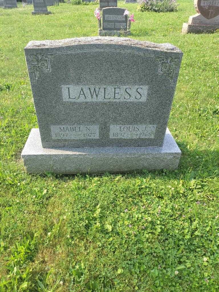 Louis J. Lawless's grave. Photo 1