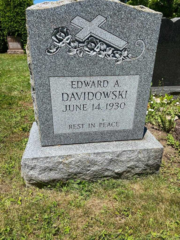 Edward A. Davidowski's grave. Photo 2