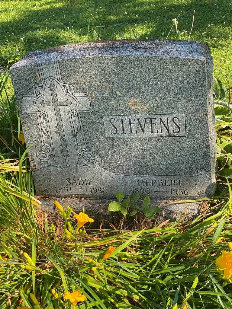 Sadie Stevens's grave. Photo 3