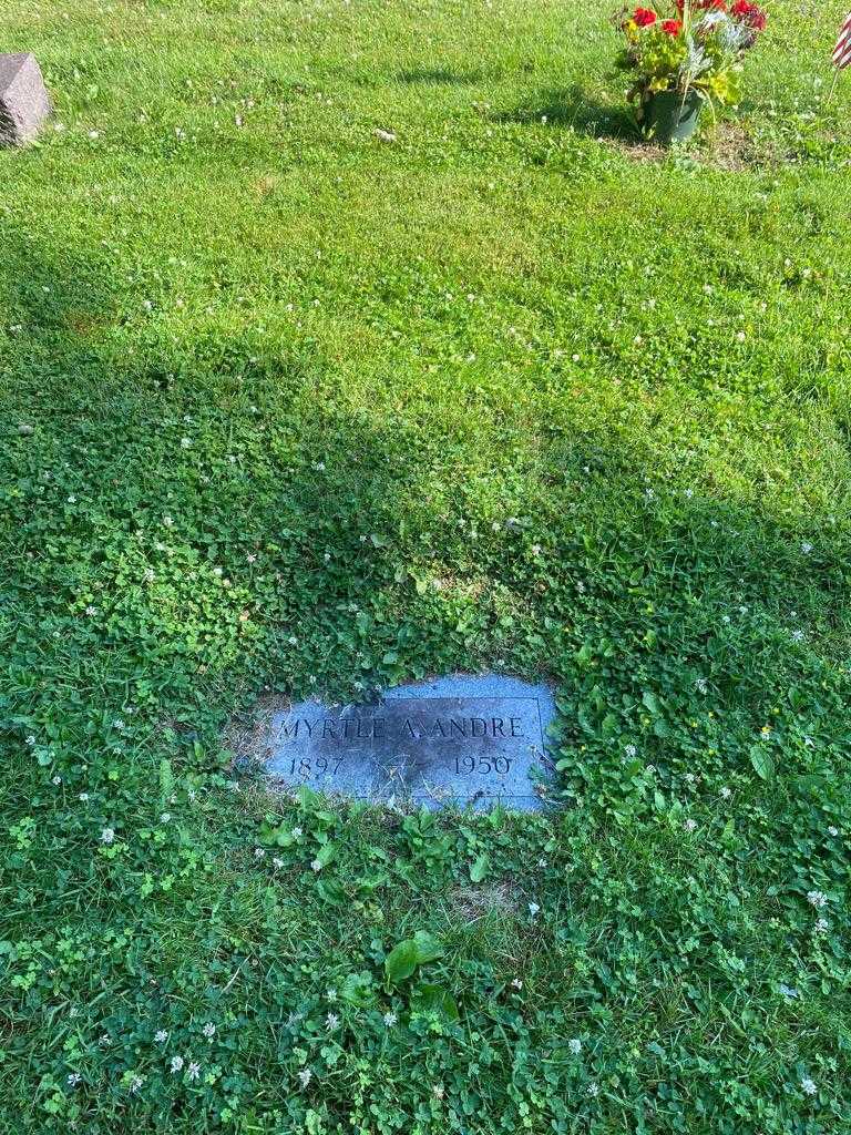 Myrtle A. Andre's grave. Photo 2