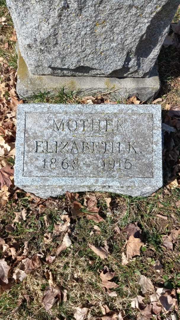 Elizabeth K. Borne's grave. Photo 4
