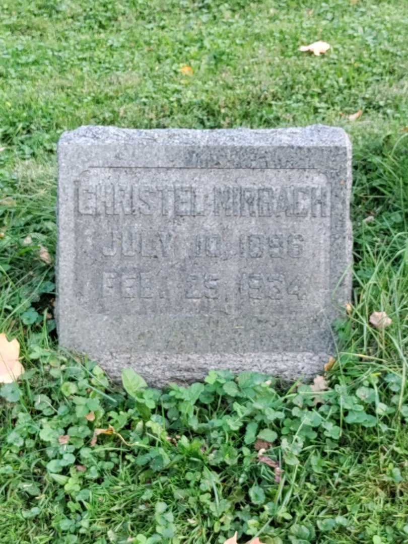 Christel Mirbach's grave. Photo 3