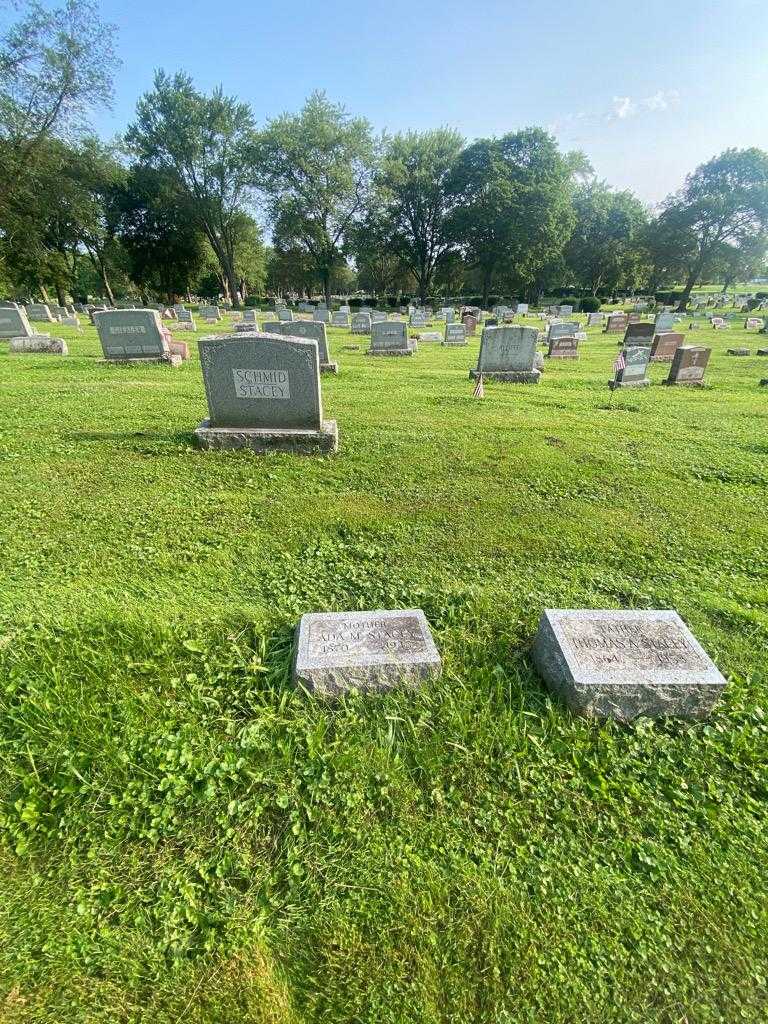 Ada M. Stacey's grave. Photo 1