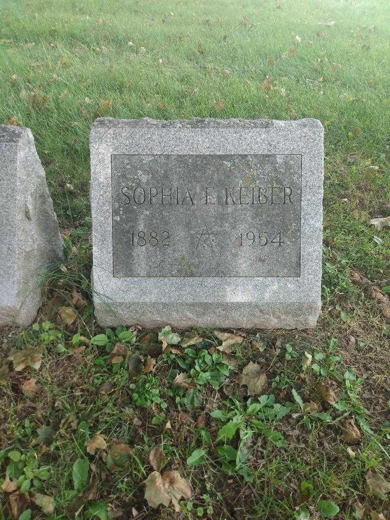 Sophia E. Keiber's grave. Photo 2