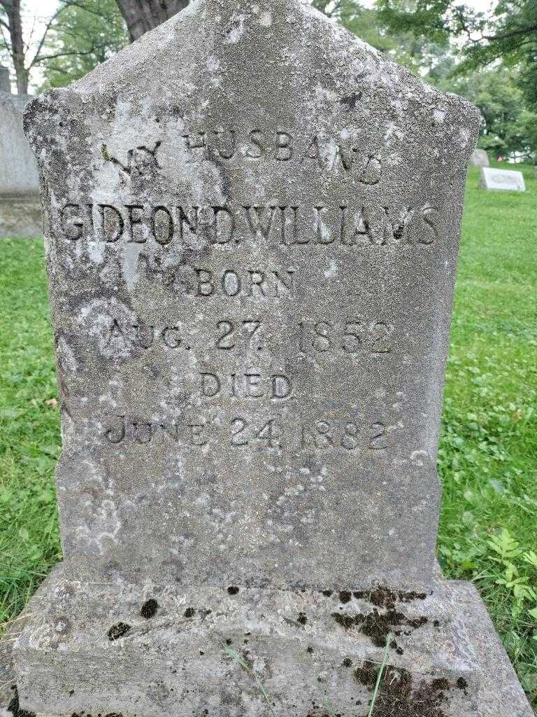 Gideon D. Williams's grave. Photo 3