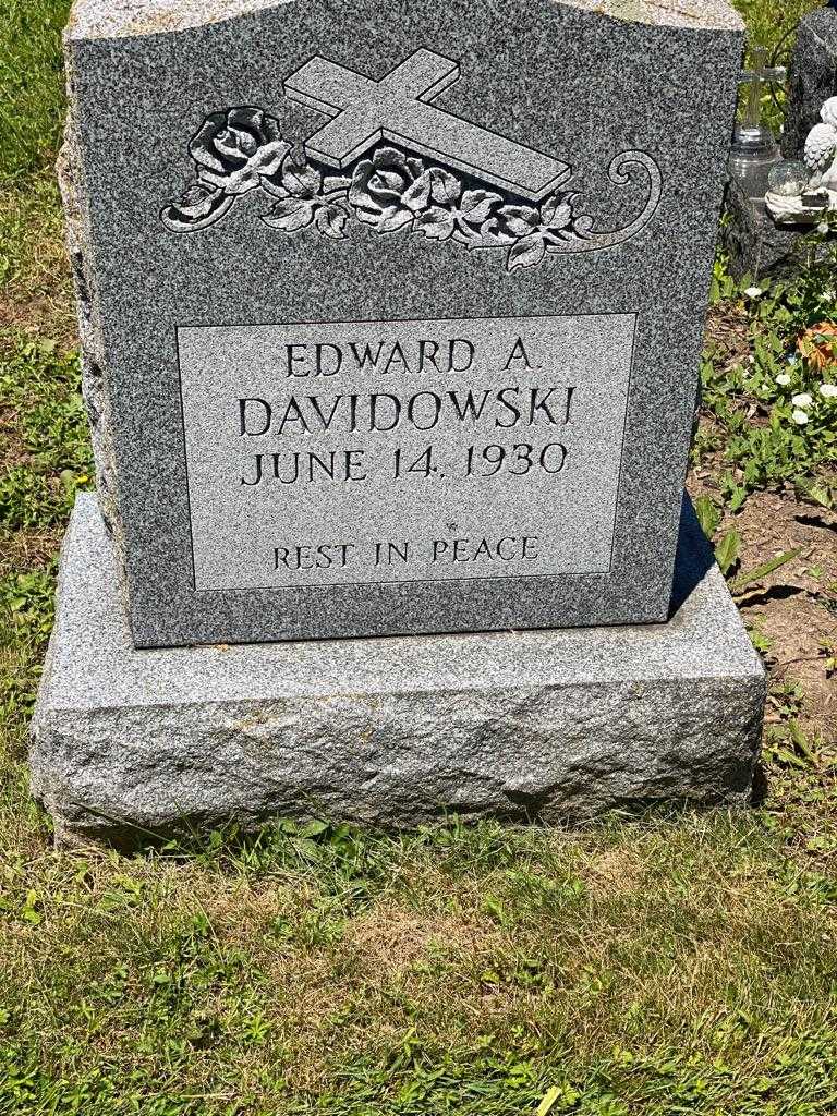 Edward A. Davidowski's grave. Photo 3