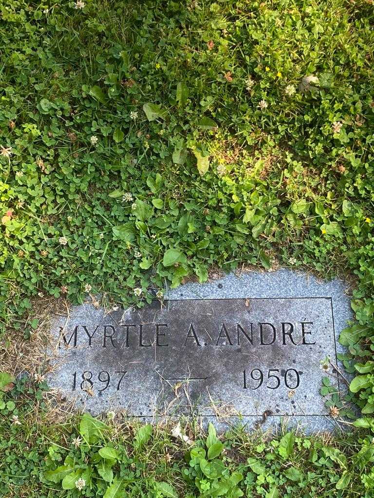 Myrtle A. Andre's grave. Photo 3