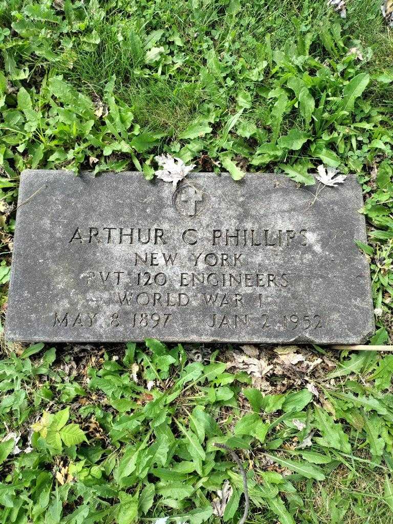 Arthur C. Phillips's grave. Photo 3