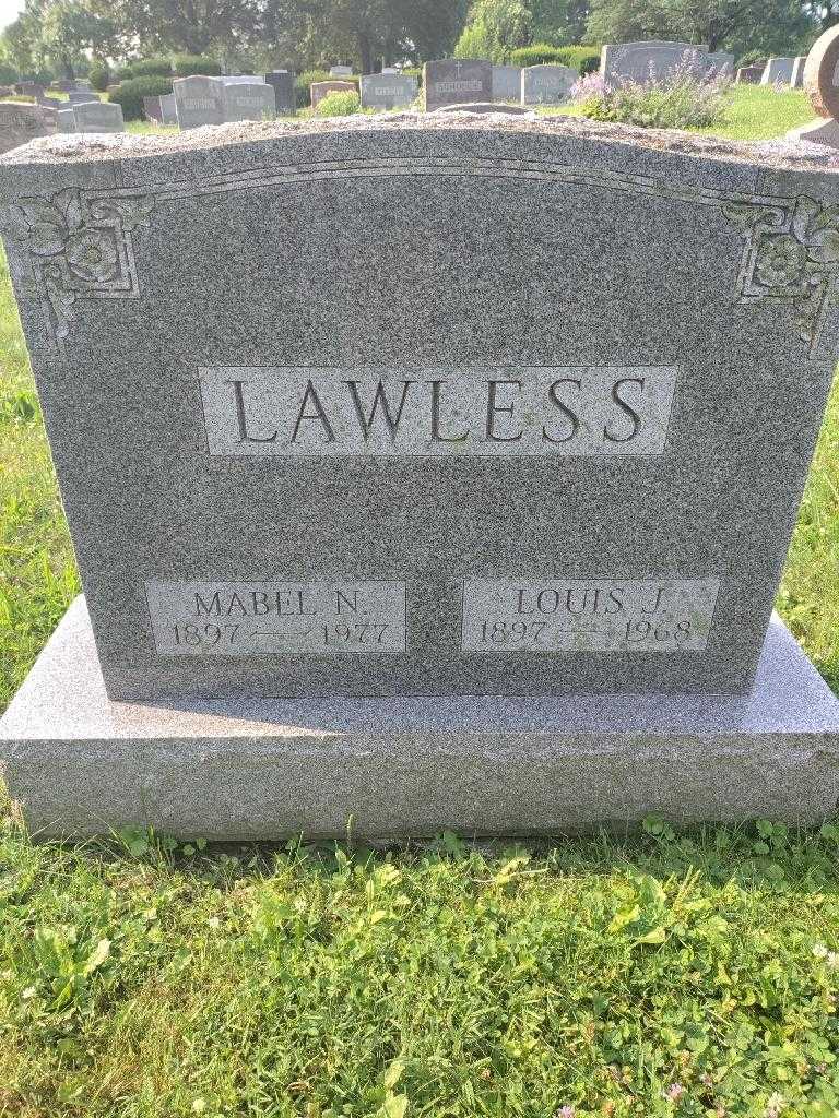 Louis J. Lawless's grave. Photo 2