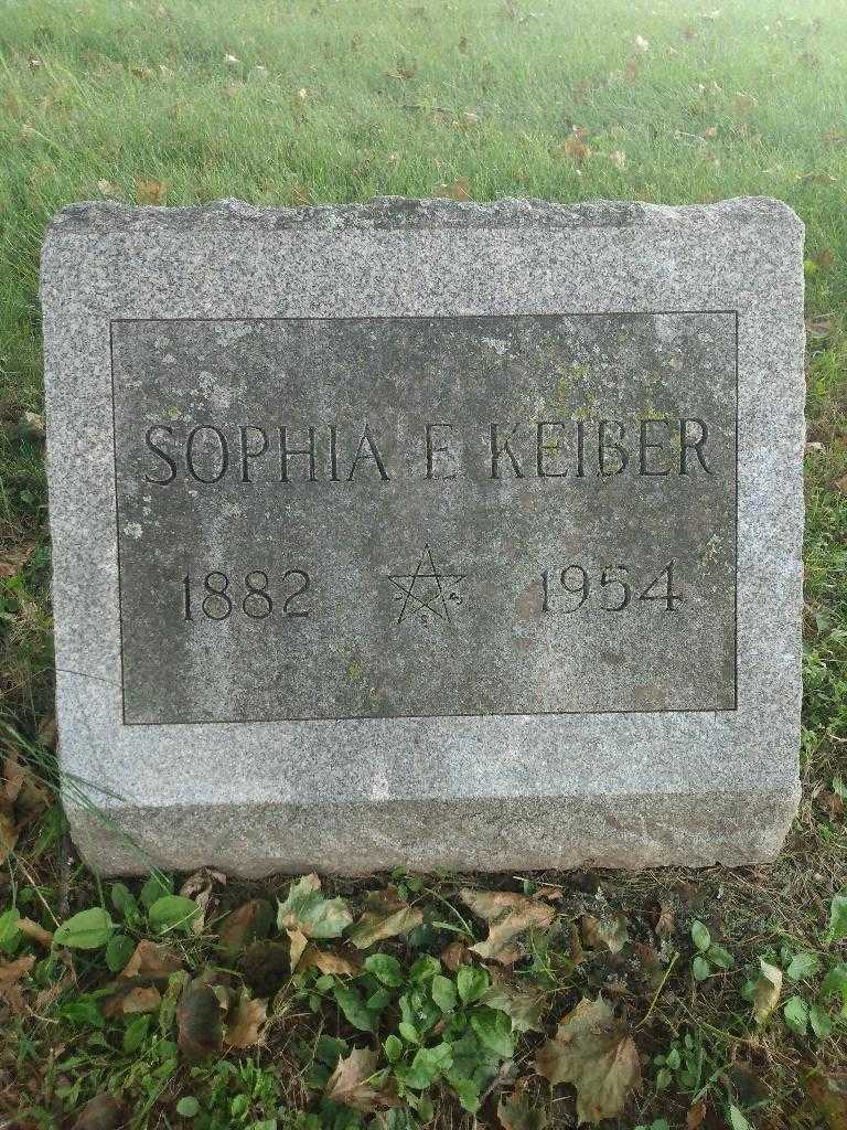 Sophia E. Keiber's grave. Photo 3