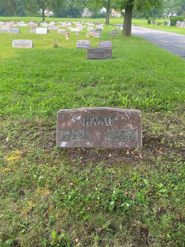 Emerson A. Haag's grave. Photo 2