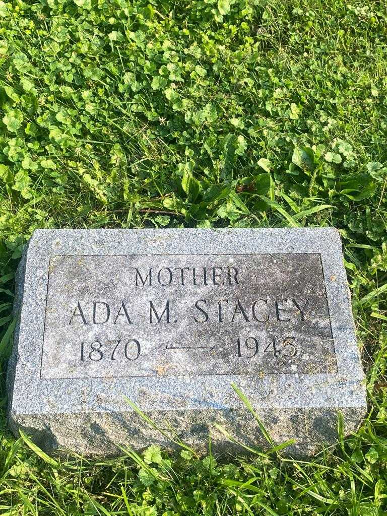 Ada M. Stacey's grave. Photo 3