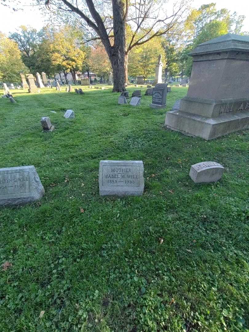 Mabel W. Will's grave. Photo 1