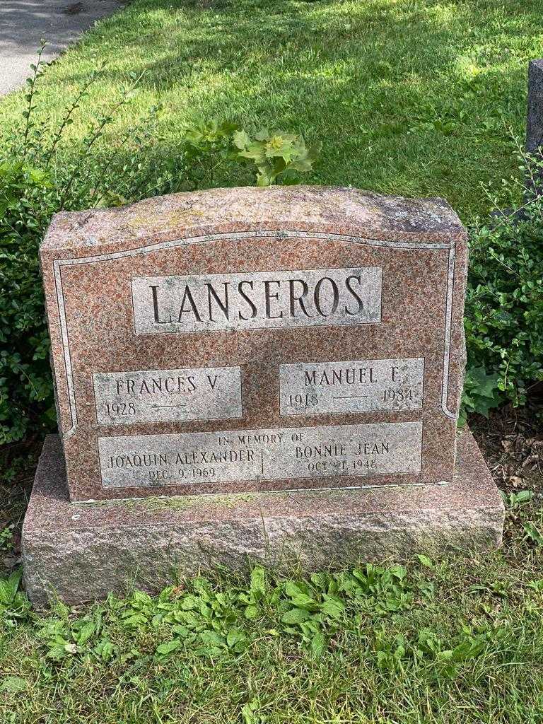 Manuel Lanseros's grave. Photo 2