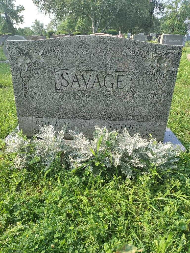 Edna M. Savage's grave. Photo 2