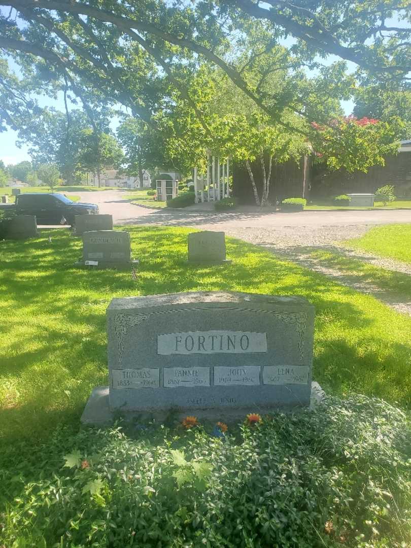 Fannie Fortino's grave. Photo 2