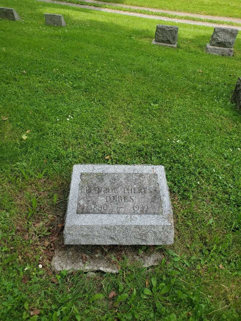 Elfriede Theresa S. Debes's grave. Photo 3