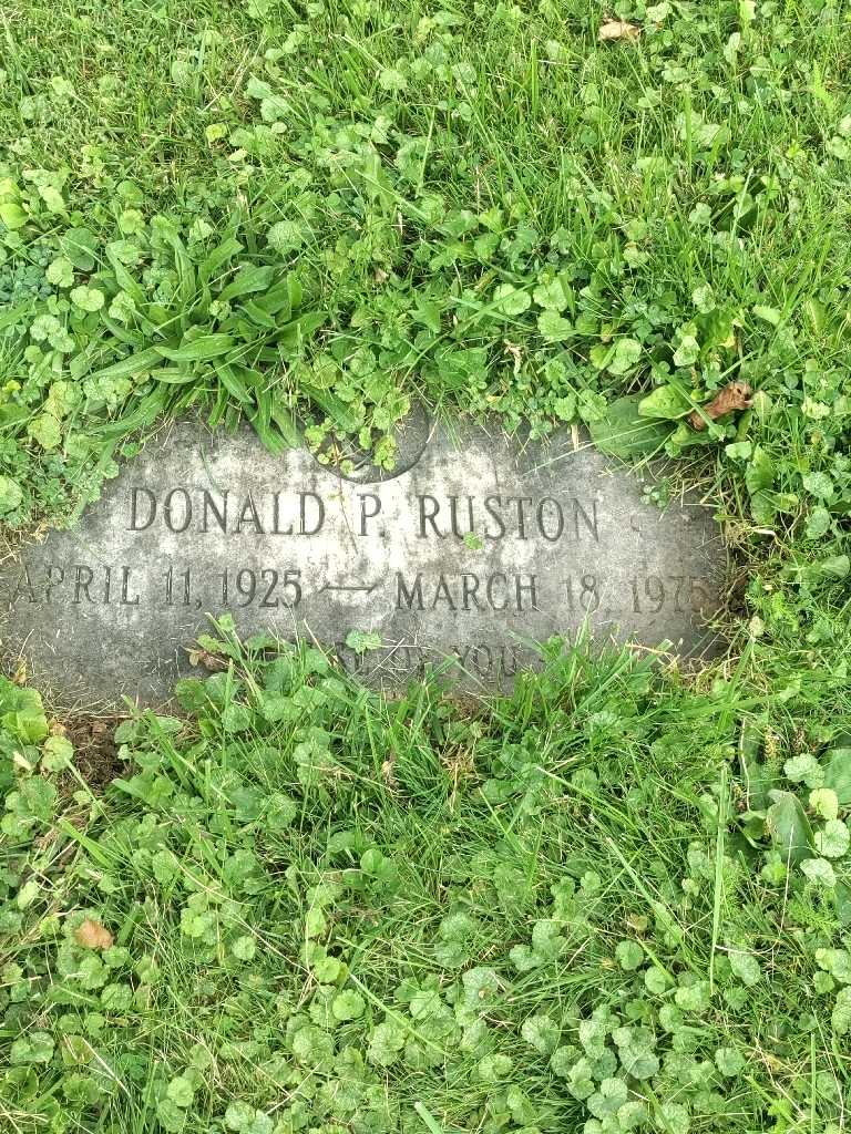 Donald P. Ruston's grave. Photo 3