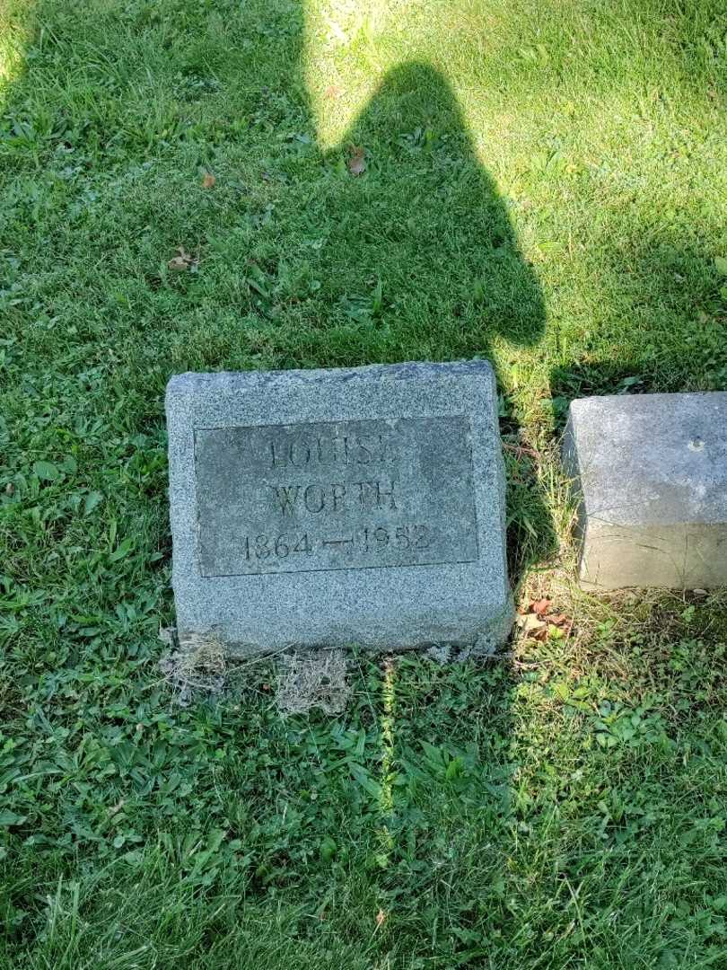 Louise Rumpf Worth's grave. Photo 2