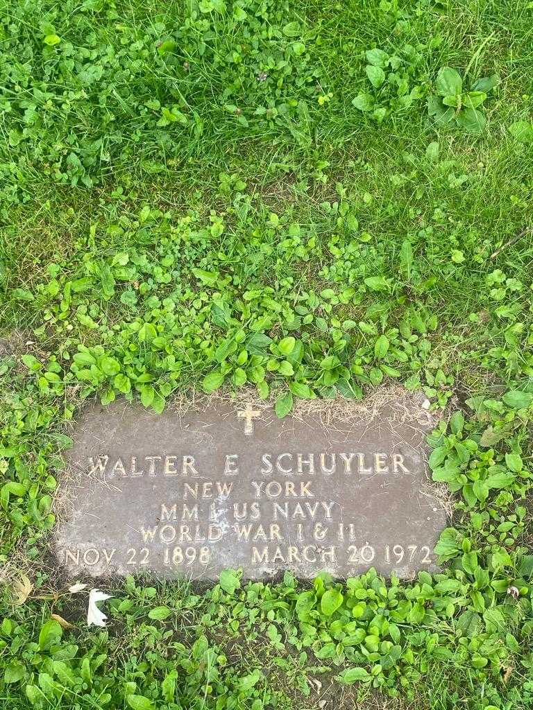 Walter E. Schuyler's grave. Photo 3