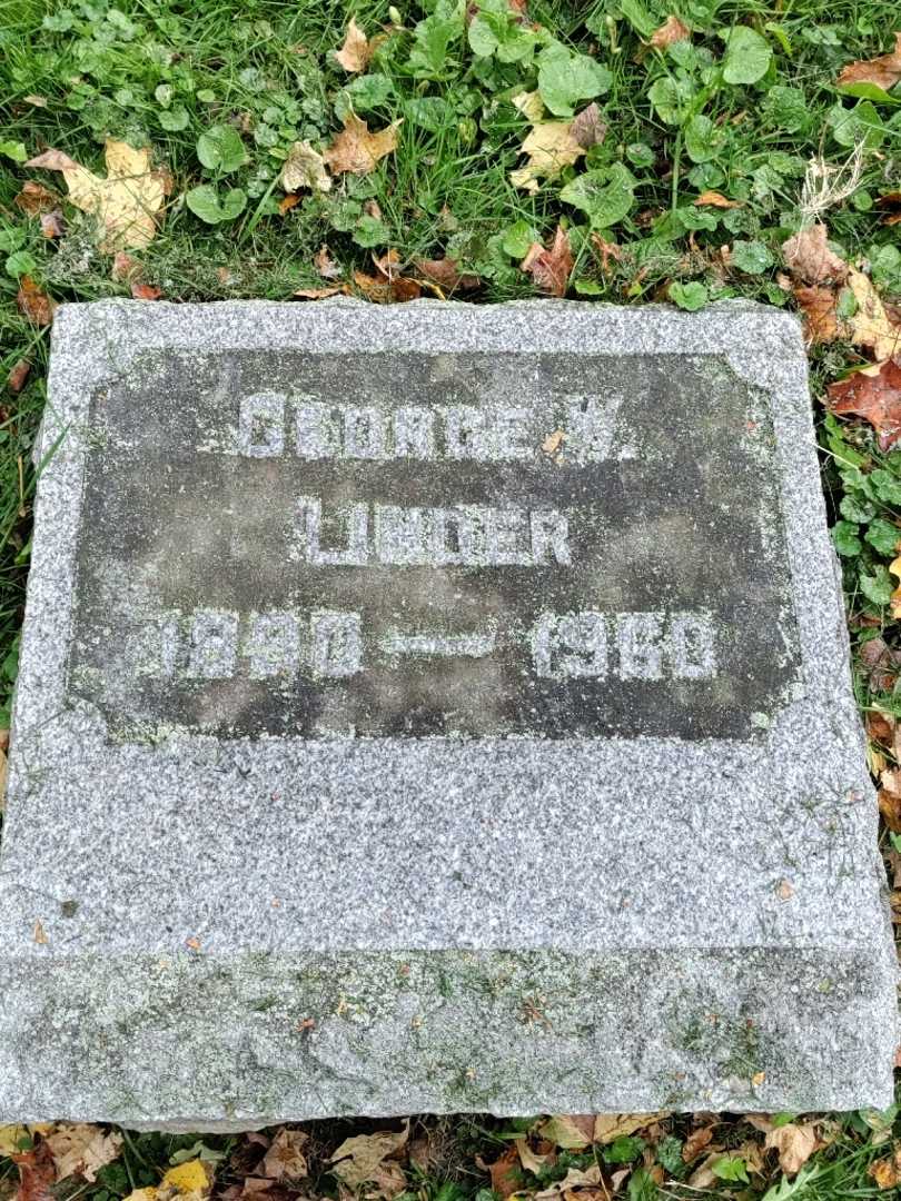 George W. Linder's grave. Photo 3