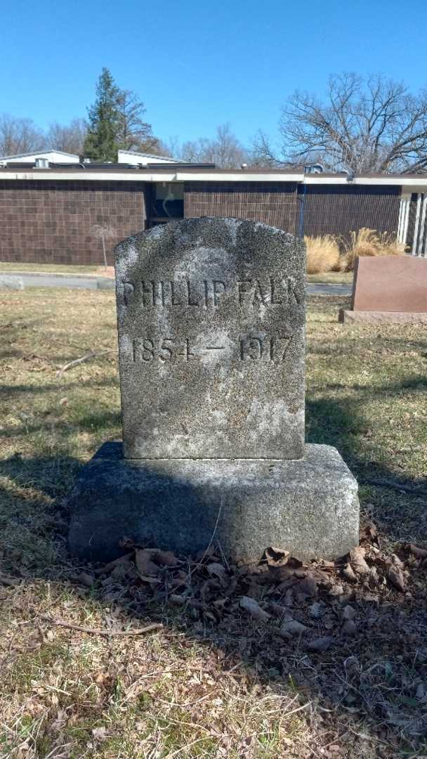 Phillip Falk's grave. Photo 4