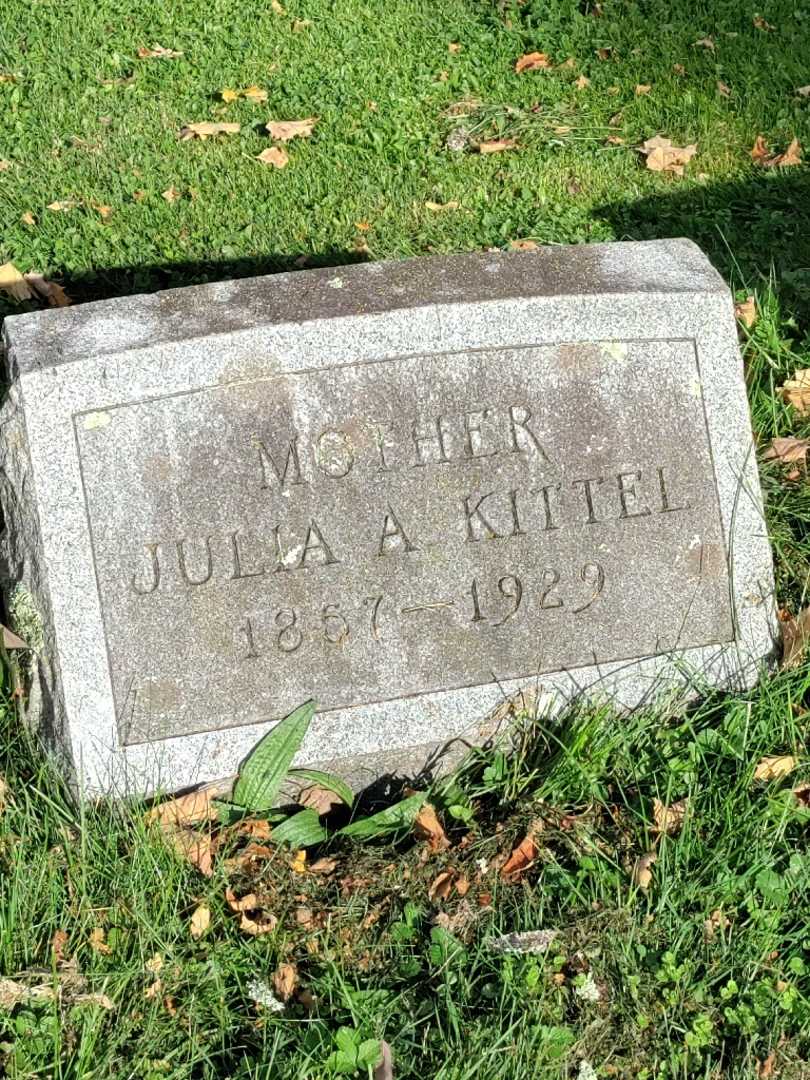 Julia A. Kittel's grave. Photo 3