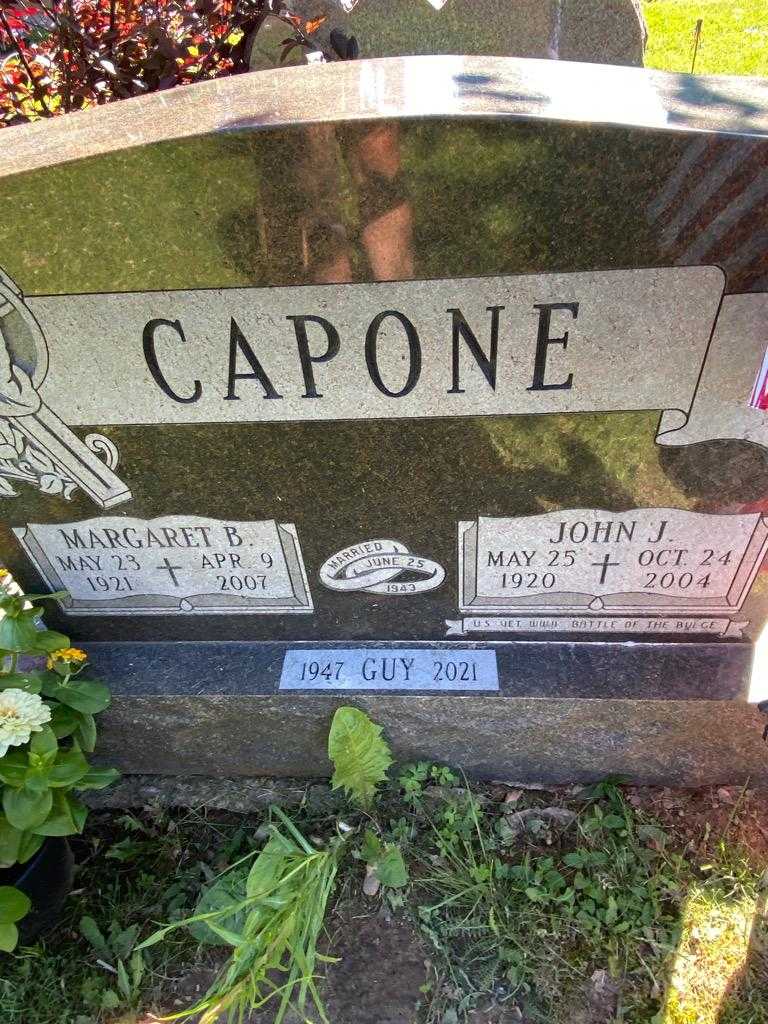 Margaret B. Capone's grave. Photo 3